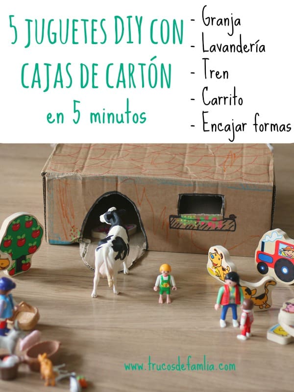 5 juguetes DIY con cajas de cartón en 5 minutos